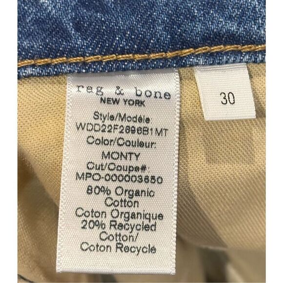 RAG & BONE NINA HIGH-RISE ANKLE CIGARETTE ALEXIS NWT Size 30 - Picture 9 of 10